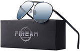 Mens Womens Polarized Sunglasses 100% UV400 Protection Aviator Black Sun Glasses