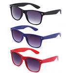 80's Classic Blue Brothers Horn Rimmed Style Vintage Retro Wayfarer Sunglasses