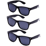 80's Classic Blue Brothers Horn Rimmed Style Vintage Retro Wayfarer Sunglasses