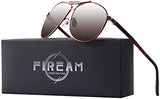 Mens Womens Polarized Sunglasses 100% UV400 Protection Aviator Black Sun Glasses
