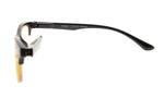 UV Protection,Anti Blue Rays,Reduce Eyestrain,Half-Rim Computer Reading Glasses