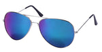 Wholesale Vintage Reflective Mirror Lens Metal Frame Aviator Party Sunglasses Bulk Lot Glasses 12 Pack