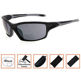 Bifocal Sports Sunglasses TR90 Frame Baseball Running Fishing Outdoor Readers