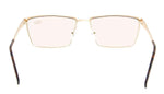 UV Protection,Anti Blue Rays,Reduce Eyestrain,Metal Frame Computer Reading Glasses
