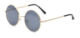Classic Round Circle Mirrored Lens Thin Frame John Lennon Sunglasses Eyewear