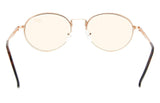 UV Protection,Anti Blue Rays,Reduce Eyestrain,Round Computer Reading Glasses