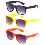 80's Classic Blue Brothers Horn Rimmed Style Vintage Retro Wayfarer Sunglasses