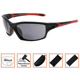 Bifocal Sports Sunglasses TR90 Frame Baseball Running Fishing Outdoor Readers