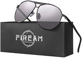 Mens Womens Polarized Sunglasses 100% UV400 Protection Aviator Black Sun Glasses