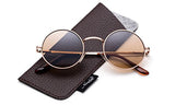 John Lennon Glasses Hippy 60's Vintage Retro Round Sunglasses & Clear Lens