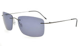 Rimless Titanium Frame Polarized Sunglasses