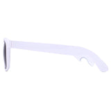 Men's Fashion Bottle Opener Temple Design Square Sunglasses-black