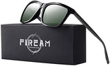 Mens Womens Polarized Sunglasses 100% UV400 Protection Aviator Black Sun Glasses