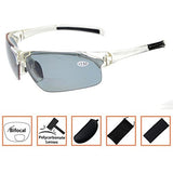 Bifocal Sunglasses with Wrap-Around Sport Design Half Frame Outdoor readingglasses