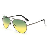 Pilot Style Driving Polarized Sunglasses With Reflective Color Mirror Lens Metal Frame Aviator Sunglasses for Men and Women