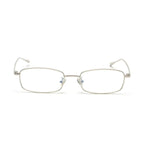 /Unisex Small Rectangle Red lens Yellow Metal Frame Clear Lens Sun Glasses