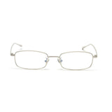 /Unisex Small Rectangle Red lens Yellow Metal Frame Clear Lens Sun Glasses