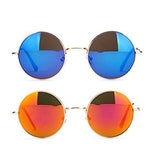 John Lennon Glasses Hippy 60's Vintage Retro Round Sunglasses & Clear Lens