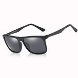 Classic Retro Square Driving Polarized Sunglasses Men Aluminum Magnesium Metal Legs Sun Glasses