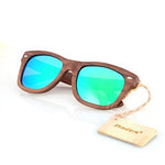 Walnut Wood Wooden Polarized Sunglasses Natural Floating Light Frames W/Pouch