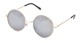 Classic Round Circle Mirrored Lens Thin Frame John Lennon Sunglasses Eyewear