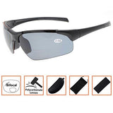 Bifocal Sunglasses with Wrap-Around Sport Design Half Frame Outdoor readingglasses