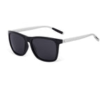 Unisex Square Polarized Sunglasses  Aluminum Temple Retro Driving Sun Glasses with Hinge Temple