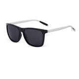 Unisex Square Polarized Sunglasses  Aluminum Temple Retro Driving Sun Glasses with Hinge Temple