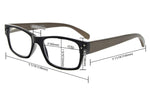 UV Protection,Anti Blue Rays,Reduce Eyestrain,Wood Arms,Computer Reading Glasses