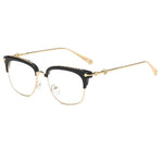 Unisex Vintage Classic Metal Glasses Frame With Clear Lenses