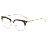 Unisex Vintage Classic Metal Glasses Frame With Clear Lenses