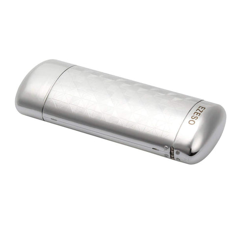 Aluminum Lattice Nearsighted Eyeglasses Case for Small Frames (Silver)
