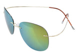 Rimless Titanium Frame Polarized Sunglasses