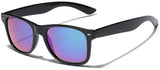Square Horn Rimmed Reflective Mirror Lens Sunglasses