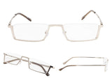 READING GLASSES 3 pack Metal Half-Rim Readers