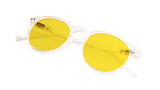 Quality Blue Light Blocking Glasses With Retro Oval Round Frame 0.0 Magnification - Digital Eye Strain Protection