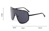 Oversized Polarized Shield Sunglasses Mirrored Lens For Women Men