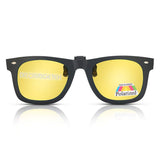 Clip-on Sunglasses Unisex Polarized Frameless Lens Flip Up Clip on Sunglasses Eyeglass,1-Piece clip on glasses
