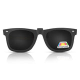 Clip-on Sunglasses Unisex Polarized Frameless Lens Flip Up Clip on Sunglasses Eyeglass,1-Piece clip on glasses