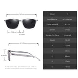 Polarized Retro Classic Trendy Stylish Sunglasses for men women 100% UV protection Lightweight Al-Mg Alloy Metal frame