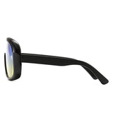 Classic Aviator Sunglasses Oversized Square Black Frame Clout Goggles Fashion Style