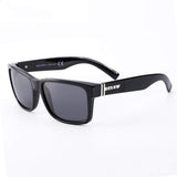 Polarized Sports Sunglasses,Men And Women Running Cycling Fishing Driving Golf Softball Plastic Frame Sunglasses UV400 (V9026 C01 Black Frame Gray) (V9026 C01 Black Frame Gray)