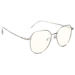 Aviator Irregular Metal Eyeglasses Non-prescription with Blue Light Blocking Lens