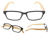 READING GLASSES 2 pack Bamboo Temples Readers