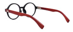 Wooden Vintage Retro Round Glasses Frame Clear Lens Fashion Circle Eyeglasses 48mm