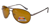 Pilot Spring Hinge Polarized Lens Day/Night Vision Driving Glasses Sunglasses