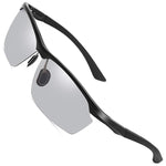 Unisex Photochromic Polarized Sunglasses For Men Women Sports Fishing Driver Metal Sunglasses