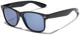Square Horn Rimmed Reflective Mirror Lens Sunglasses