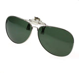 Polarized Clip-on Flip up Sunglasses Lens Glasses Sport Mirror