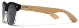 Bamboo Wood Polarized Sunglasses Retro Fashion Semi Rimless Style Frame